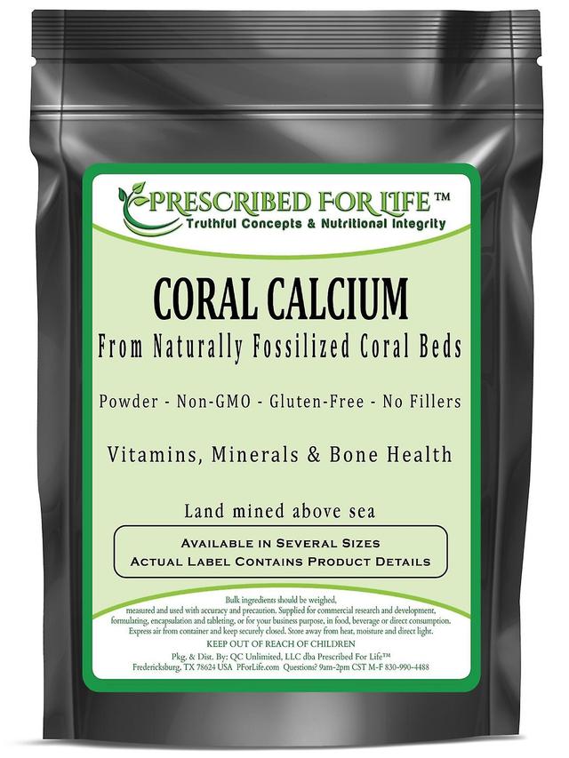 Prescribed For Life Coral Calcium - Powder From Naturally Fossilized Coral Beds - Land mined above sea 12 oz (340 g) on Productcaster.