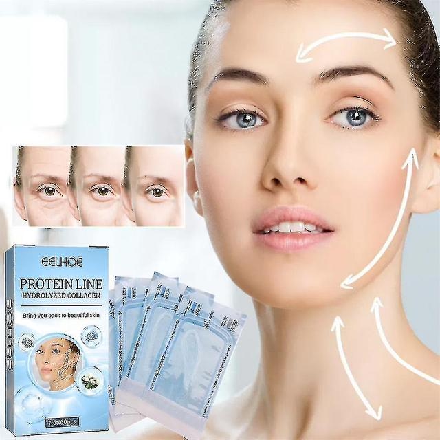 120pcs Protein Thread No Needle Gold Protein Line Absorbable Collagen For Facial Lift Anti Aging Tightening Skin on Productcaster.