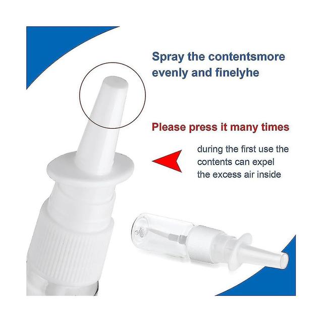 20Pcs Nasal Spray Bottle, 10ML Clear Small Empty Nose Spray Bottle Reusable Fine Mist Sprayers for T on Productcaster.