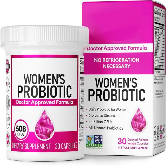 Mamusk Womens Probiotic Capsules PH Balance, Digestive, UT, & Feminine Health - 50 Billion CFU - 6 Unique Strains for Women 3 bottle 90 capsules on Productcaster.