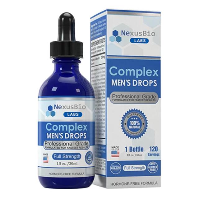 Nexusbio Labs Complex Men's Drops, Strong Men's Secret Drops, Men's Drops -GSL 1pc on Productcaster.