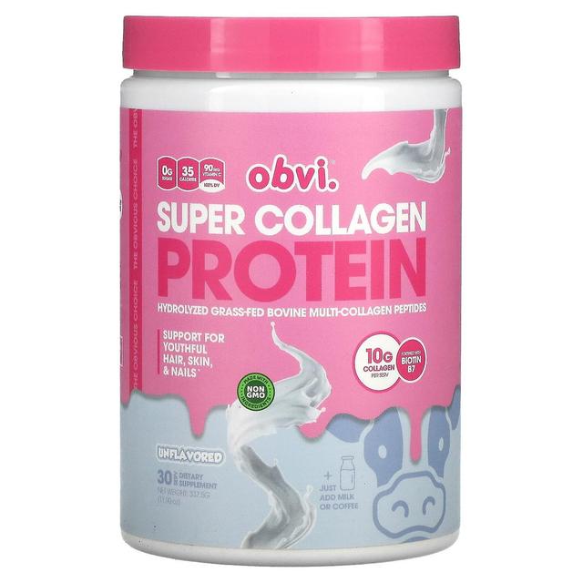 Obvi, Super Collagen Protein, Unflavored, 11.90 oz (337.5 g) on Productcaster.