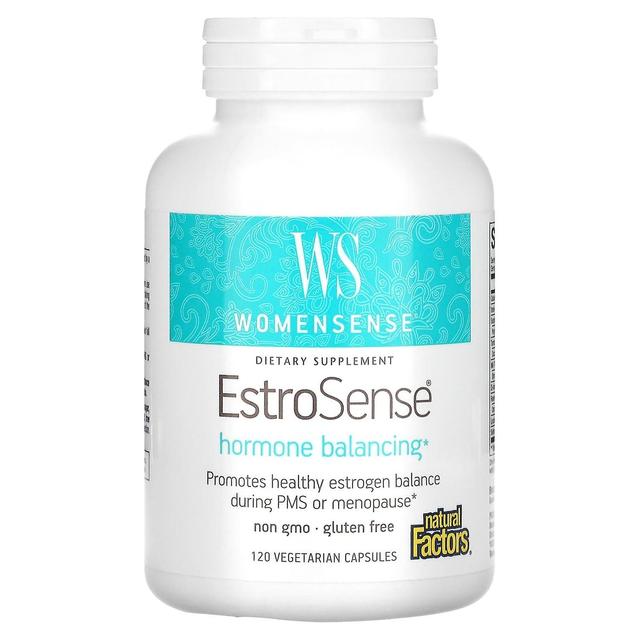 Natural Factors, WomenSense, EstroSense, Hormone Balancing, 120 Vegetarian Capsules on Productcaster.