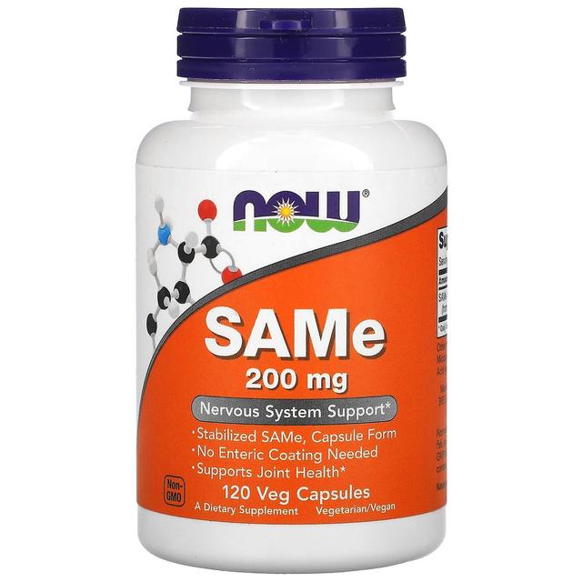 NOW Foods, SAMe (Disulfate Tosylate), 200 mg, 120 Veg Capsules on Productcaster.