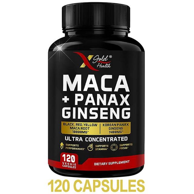 Vorallme Maca Root Capsules Concentrated Ginseng Extract Capsules - Enhances Energy, Endurance, Performance & Focus Non-gmo 120 Capsules on Productcaster.