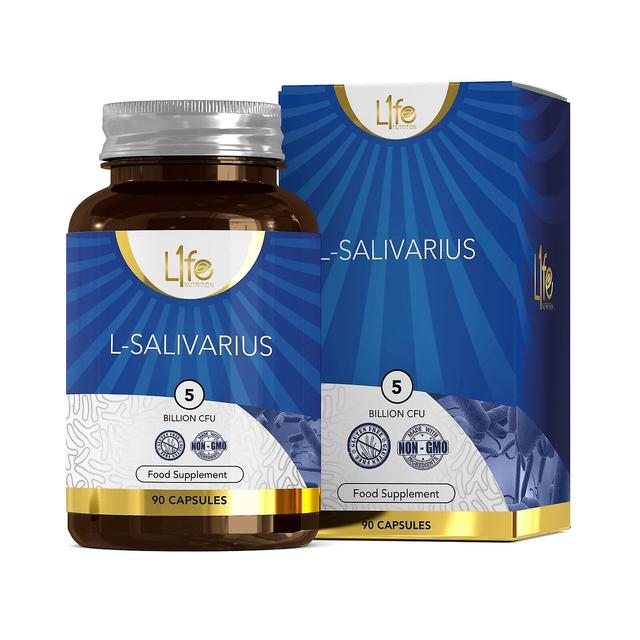 L1fe Nutrition Lactobacillus salivarius (5 miljardia CFU) 1 Bottle (90 Capsules) on Productcaster.