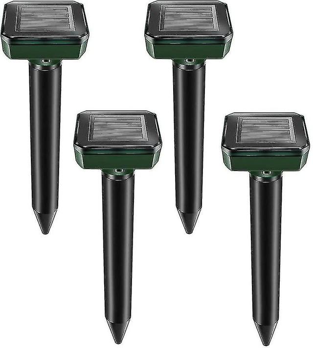 Set Of 4 Stakes Rpulsives Solar Moles - Rpulsive Moles Ultrasound - Limination Of Moles Solar Energy For Moles, Snakes, Voles, Gop on Productcaster.