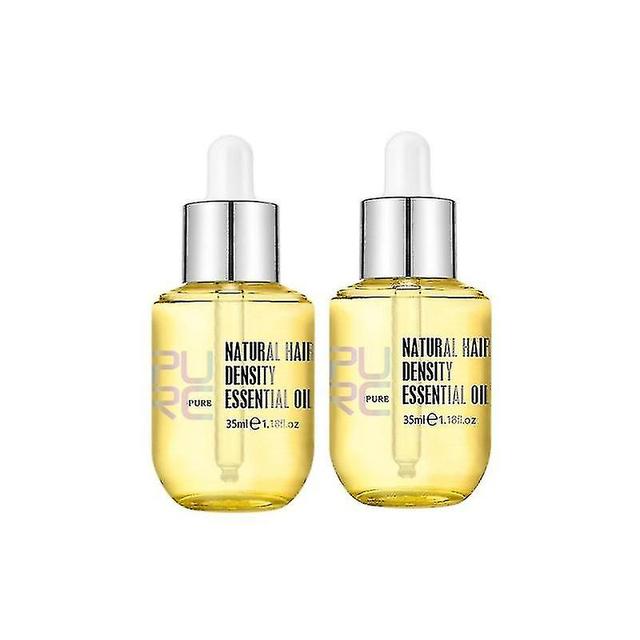 2x Purc hårtæthed æterisk olie, naturlig hårgenvækstserum til kvinder og mænd. on Productcaster.