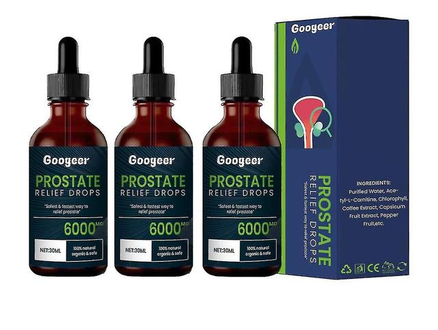 Gouttes de traitement de la prostate, gouttes de soulagement de la douleur de la prostate, soutien de la santé de la prostate 3pcs on Productcaster.