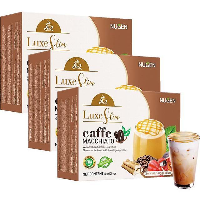 Luxe Slim Caffee MACCHIATO z kolagenem i L-glutationem, 10 saszetek 3Boxes on Productcaster.