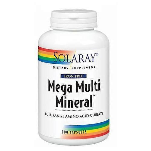 Solaray Mega Multi Mineral, 200 čiapok (balenie po 1) on Productcaster.