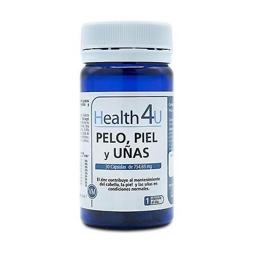 Health 4U H4U Hair, Skin and Nails 30 capsules of 754.69mg on Productcaster.