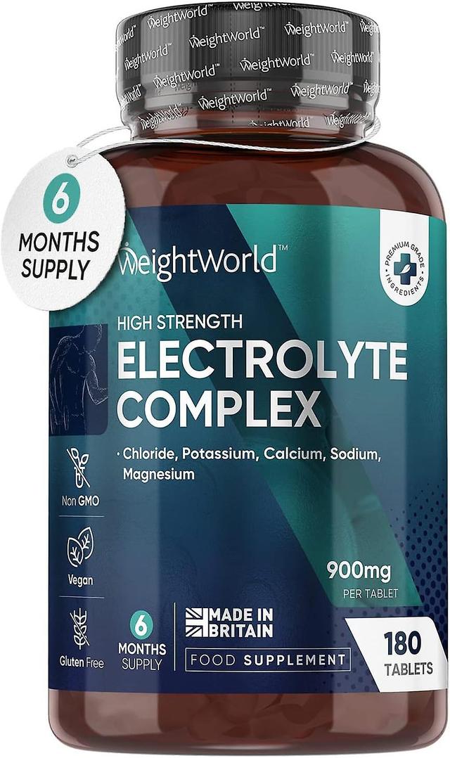 WeightWorld Elektrolytické tablety - dodávka na 6 mesiacov - 180 vegánskych tabliet so sodíkom, horčíkom, chloridom, vápnikom a draslíkom na pôst on Productcaster.