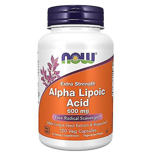 NOW Foods Teraz potraviny kyselina alfa-lipoová, 600 mg,120 Vcaps (balenie po 4) on Productcaster.