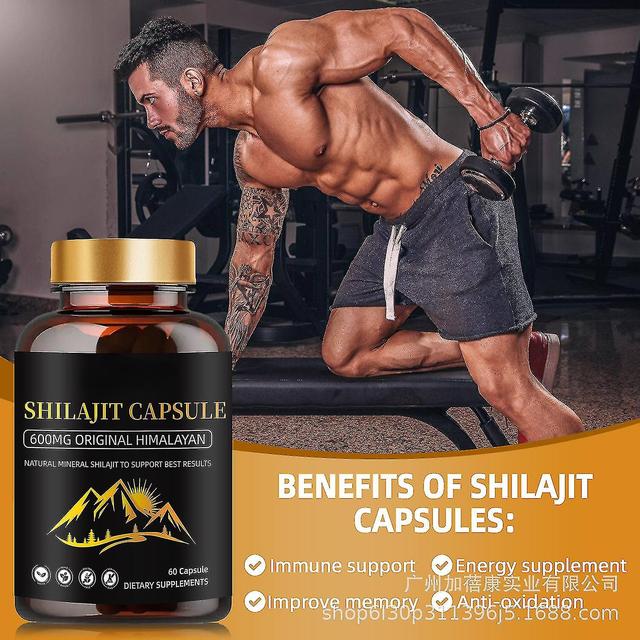 Shilajit-kapselit, Himalajan Shilajit-uutekapselit, 600 mg Shilajit Puhtaat Himalajan orgaaniset kapselit, joissa on runsaasti hivenaineita 2pcs on Productcaster.