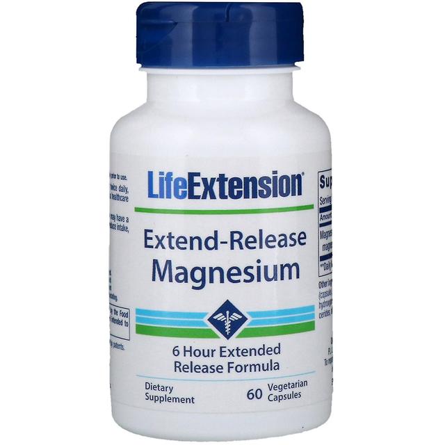 Life Extension Extensión de vida, magnesio de liberación extensible, 60 cápsulas vegetarianas on Productcaster.