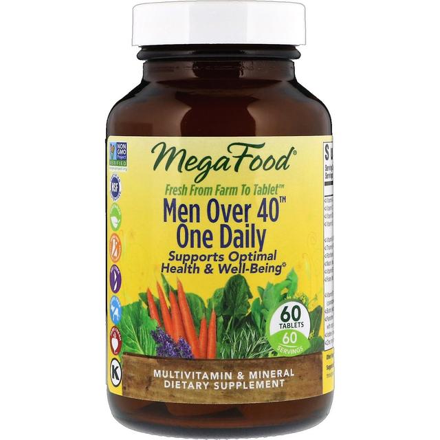 MegaFood, Men Over 40 One Daily, 60 Tablets on Productcaster.