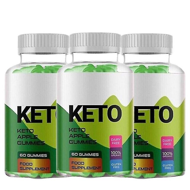 3 botellas de gomitas Active Keto Acv 1000 mg de vinagre de sidra de manzana 60 gomitas on Productcaster.