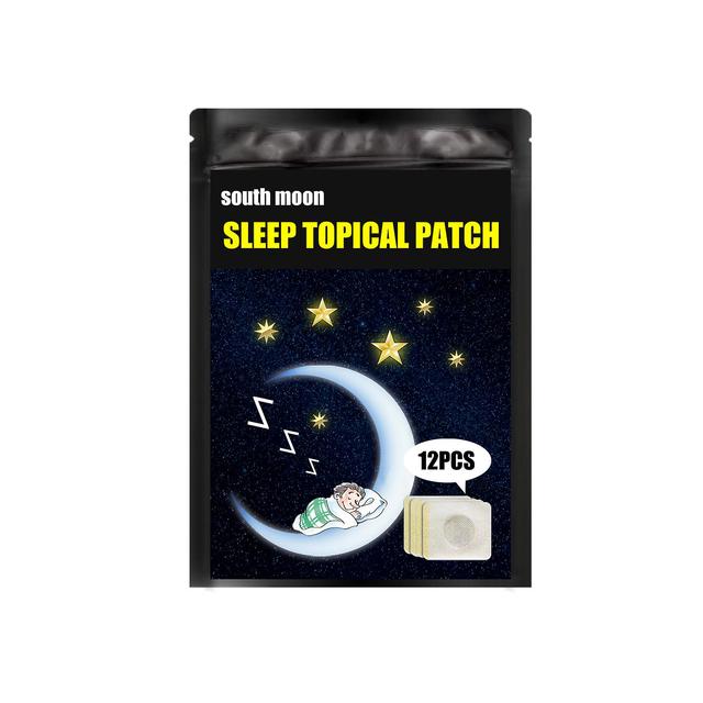 Zkdsv Parche de ayuda natural para dormir Aliviar el estrés nocturno Ansiedad Mejorar el insomnio Cerebro Relajarse Sueño rápido 12PCS on Productcaster.