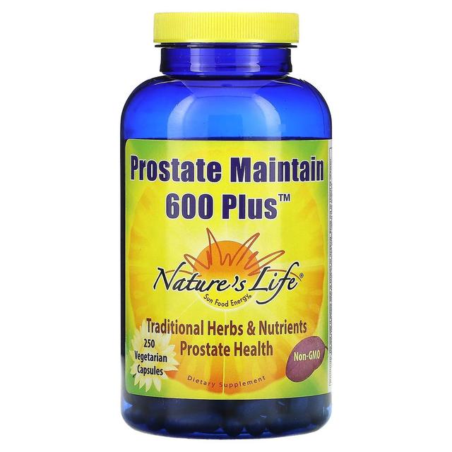 Nature's Life, Prostate Maintain 600 Plus, 250 cápsulas vegetarianas on Productcaster.