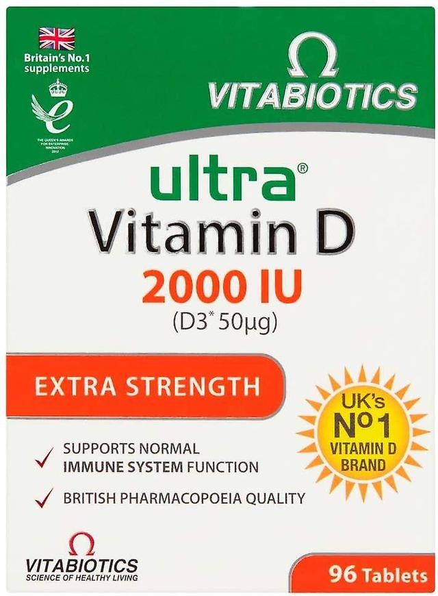 Vitabiotics Ultra Vitamin D 2000 IE Extra Strength - 96 tabletter on Productcaster.