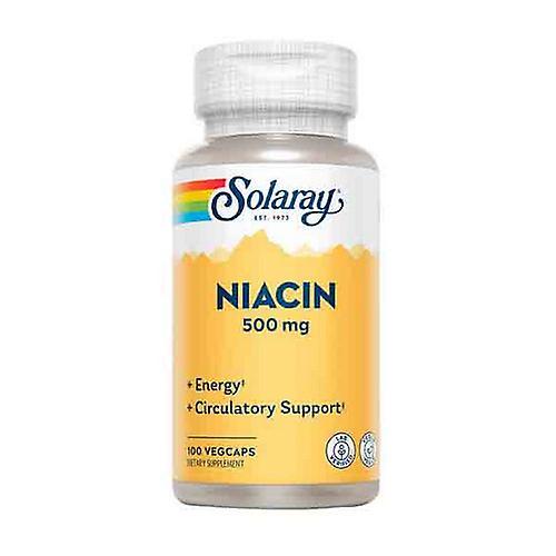 Solaray Niacin,500 mg ,100 Veg Caps (Pack of 3) on Productcaster.