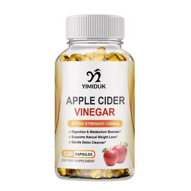 Visgaler Apple Cider Vinega - Slimming Capsules Fast Slimming Organic Keto Detox Flat Belly Provide Energy Fat Burner Lose Weight Capsul 60 Pcs on Productcaster.