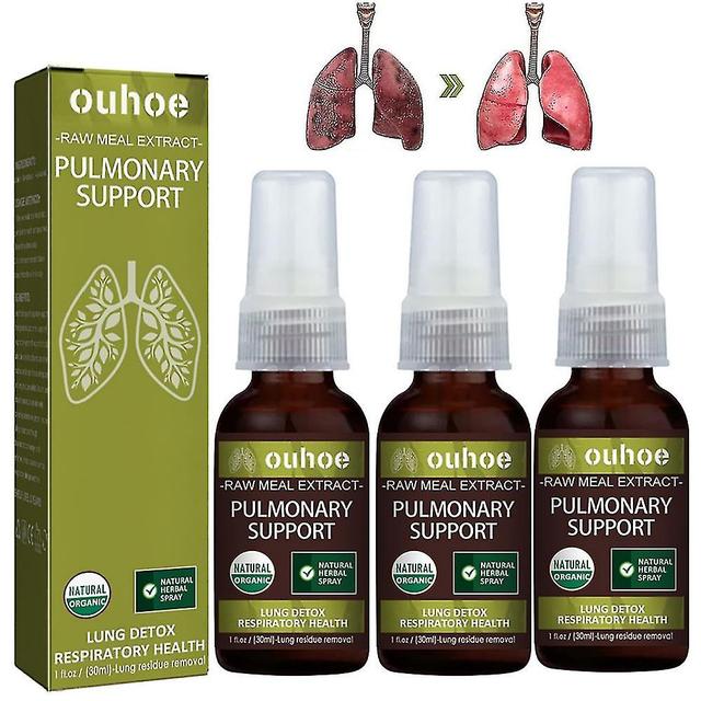 3 piezas de niebla limpiadora de desintoxicación pulmonar poderoso apoyo pulmonar Extractos de plantas naturales Spray de esencia de cuidado on Productcaster.