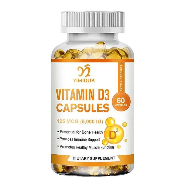 Vorallme Vitamin D3 5000 IE 125 mcg Vitamin D3 Kapseln Gesunde Muskelfunktion unterstützt die Gesundheit des Immunsystems Starke Knochen und Zähne ... on Productcaster.