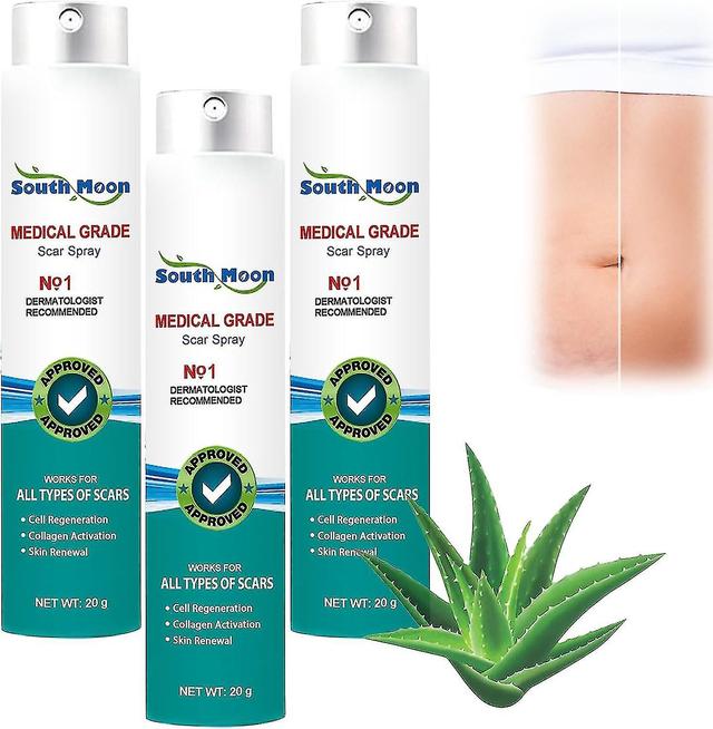 Huasi Proregen Scar Remove Medical Grade Scar Spray, South Moon Medical Grade Scar Spray For All Types Of Scars, Smooth Skin (3pcs/60g) Aike on Productcaster.