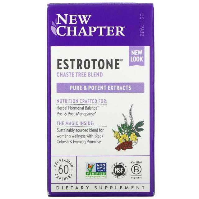 New Chapter, Estrotone, 60 Vegetarian Capsules on Productcaster.