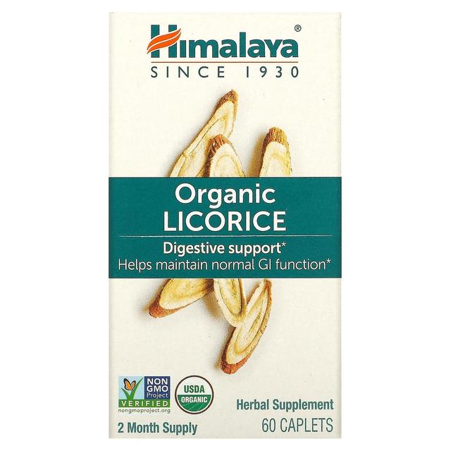 Himalaya Himalaje, Lukrecja organiczna, Wsparcie trawienne, 60 kapsułek on Productcaster.