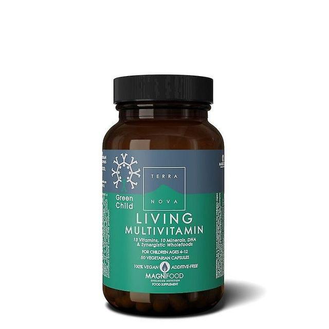 Terra Nova Terranova Green Child Living Multivitamin Vegicaps 50 (T4385) on Productcaster.