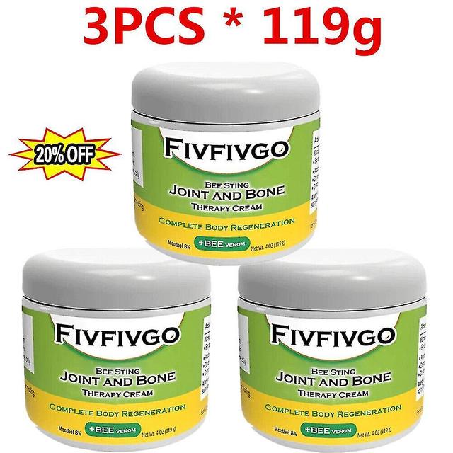 3x Fivfivgo Bee Sting Joint & Bone Therapy Cream, 119g Joints Bone Relief Cream on Productcaster.