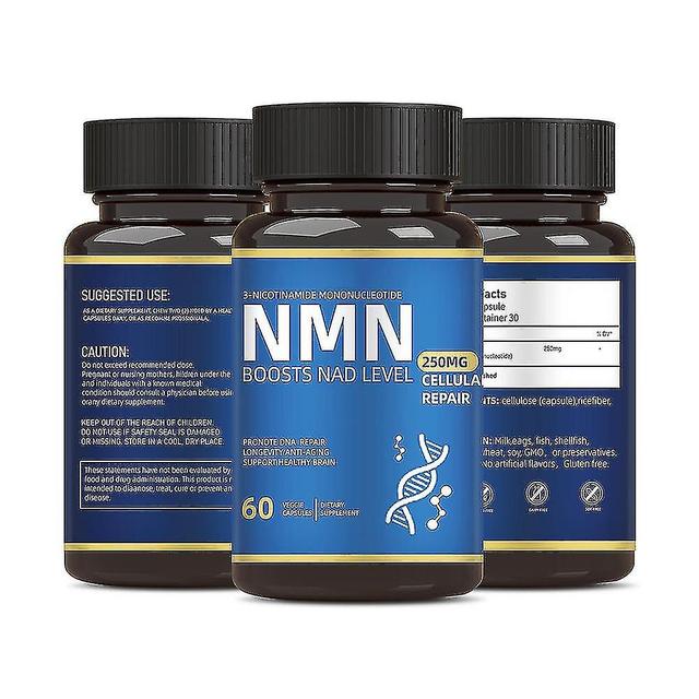 3x Nmn Nicotinamida Mononucleotídeo 250mg 60 Cápsulas Anti-envelhecimento on Productcaster.