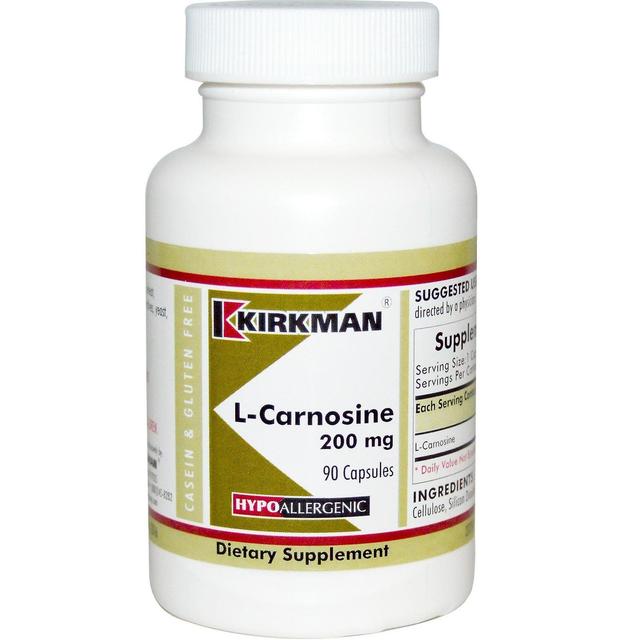 Kirkman Labs, L-Carnosin, 200 mg, 90 Kapsler on Productcaster.