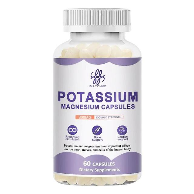 IMATCHEM Potassium Magnesium Capsules For Heart Health,Anti-Stress, Help Muscle Growth and Balance Body ElectrolytesTIB TIB . 120pcs a bottle 1 bo... on Productcaster.