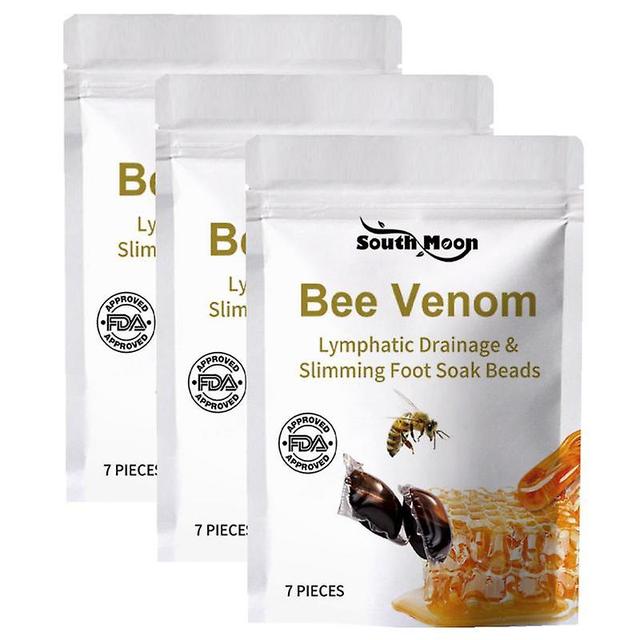 Bee Venom Lymphatic Drainage & Slimming Foot Soak Beads, Bee Venom Foot Bath Beads, Body Detox Foot Bath Beads 3packs on Productcaster.