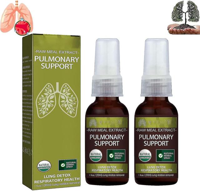 Herbal Lung Cleansing Spray, Organic Lung Health Supplement, Respiratory Support Detox Lung Cleanse Mist främjar lunghälsa - 30ml 2st - 60ml on Productcaster.