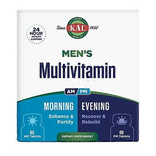 Kal Multivitamin Am/Pm Men's, 2x60 Caps (Pack of 1) on Productcaster.