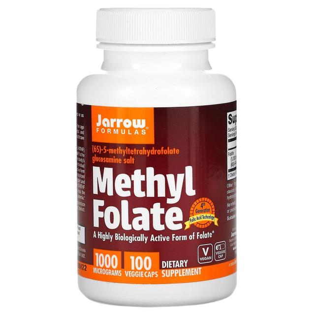 Jarrow Formulas, Folato di metile, 1.000 mcg, 100 capsule vegetariane on Productcaster.