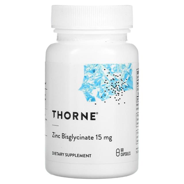 Thorne Research, Bisglicinato de zinco, 15 mg, 60 Cápsulas on Productcaster.