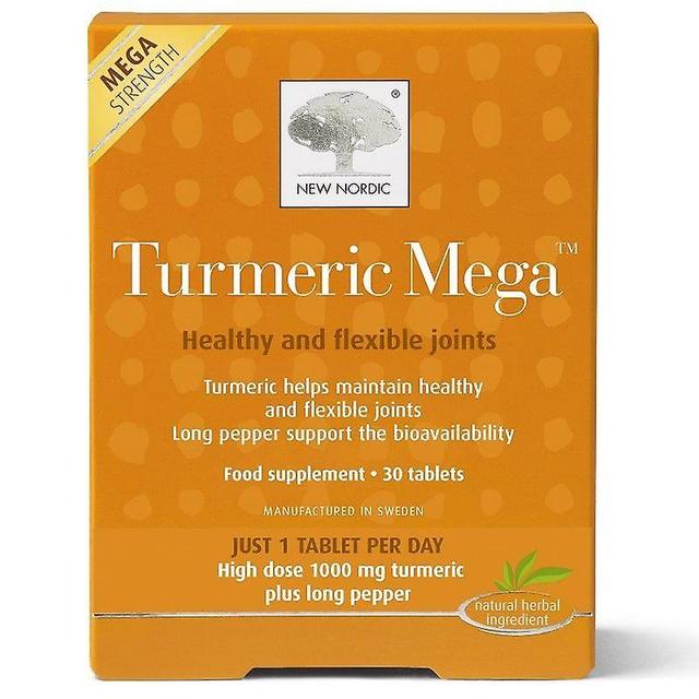 New Nordic Turmeric Mega Tablets 30 (NLF167) on Productcaster.