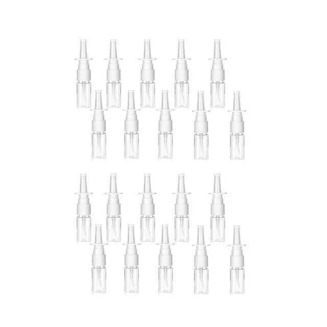 20Pcs Nasal Spray Bottle, 10ML Clear Small Empty Nose Spray Bottle Reusable Fine Mist Sprayers for Travel Transparent on Productcaster.