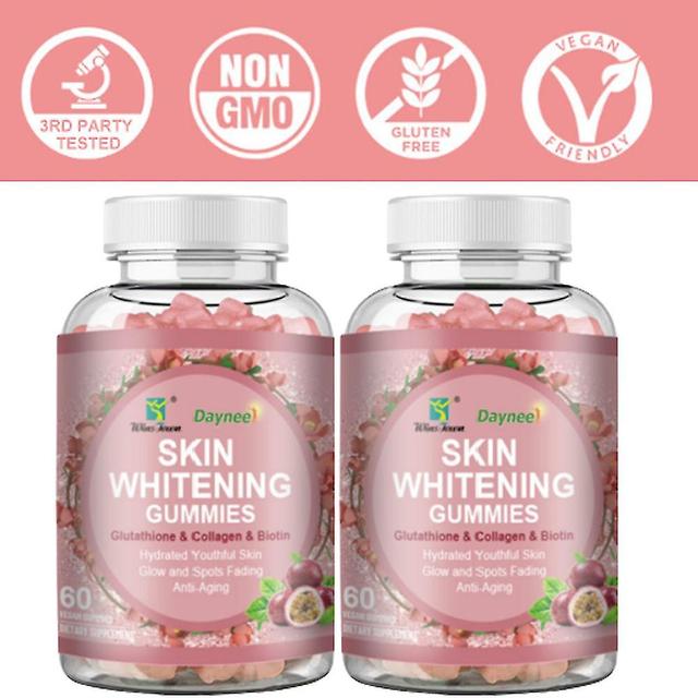 60 Glutathione Collagen Anti-aging L-glutathione Gummies Skin Whitening Food Supplement 2PCS on Productcaster.