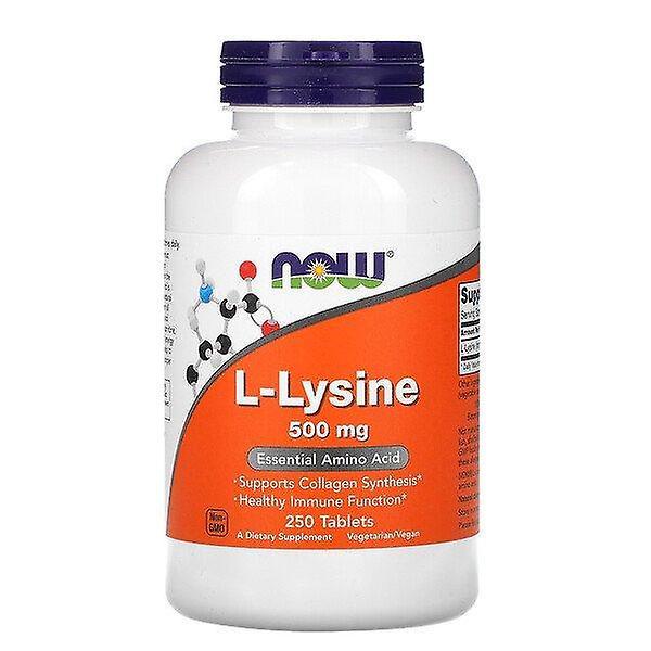 NOW Foods Jetzt Lebensmittel, L-Lysin, 500 mg, 250 Tabletten on Productcaster.