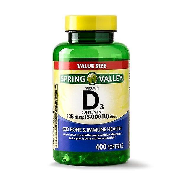 Spring Valley Vitamin D3 Softgels, 5000iu, 400ct on Productcaster.