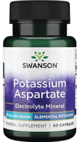 Swanson Potassium Aspartate 99 mg 60 Capsule on Productcaster.