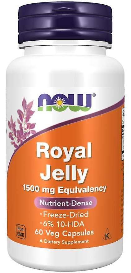 Now Foods Royal Jelly 1500 mg Equivalence 60 Capsules 70 gr on Productcaster.