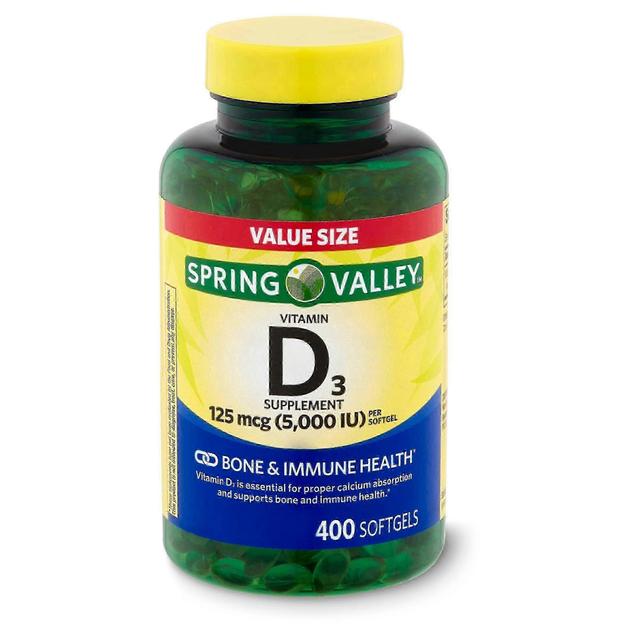 Spring valley vitamin d3, 5000 iu, softgels, 400 ea on Productcaster.